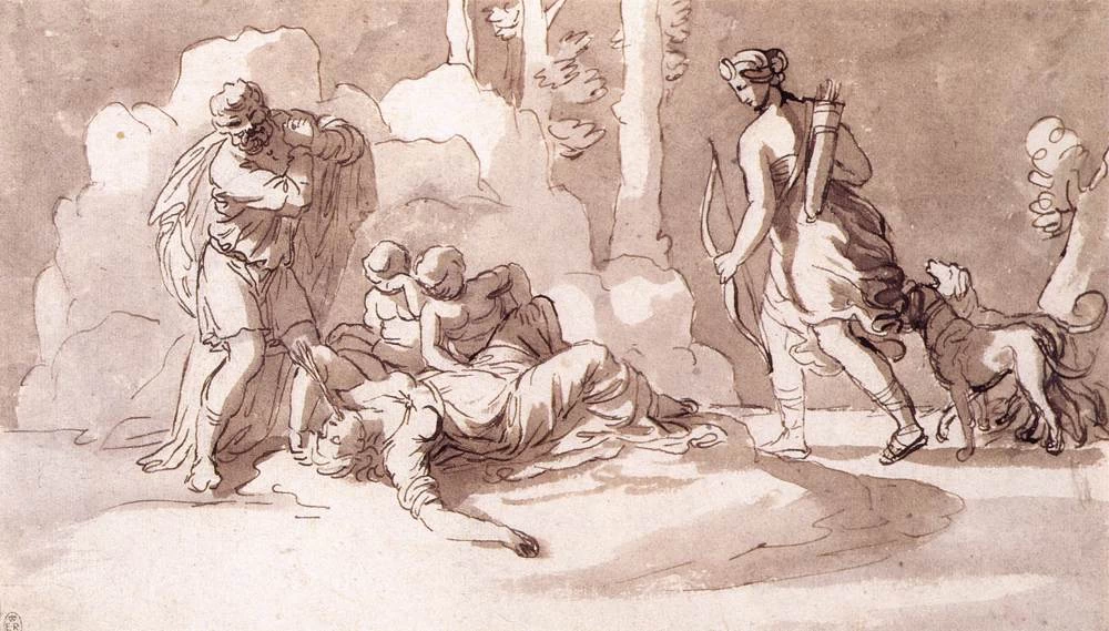 La morte di Chione - Royal Library, Windsor